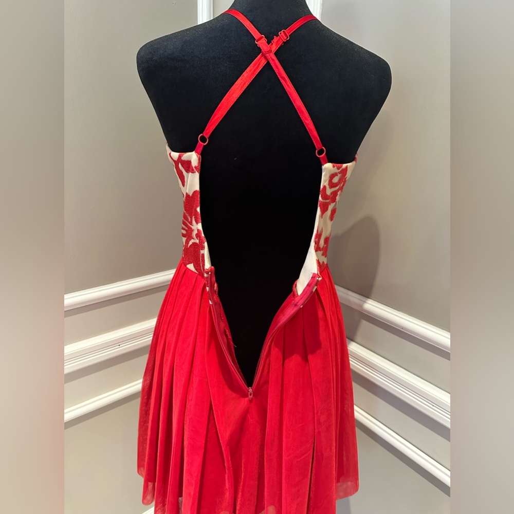 VALENTINE’S DAY - Nights by Teeze Me Women's Red Cocktail / Party Dress - size 9 - Picture 7 of 14